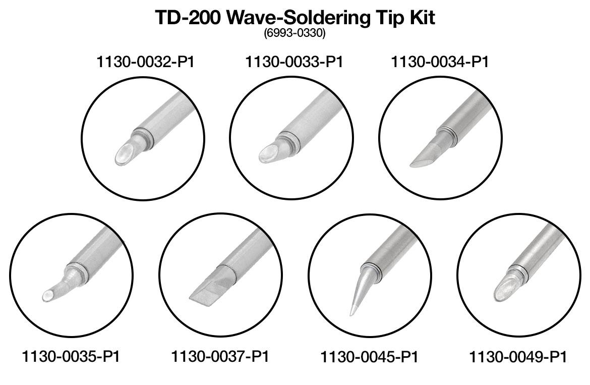 TD-200 Wave-Soldering Tip Kit (7) | Pace Worldwide